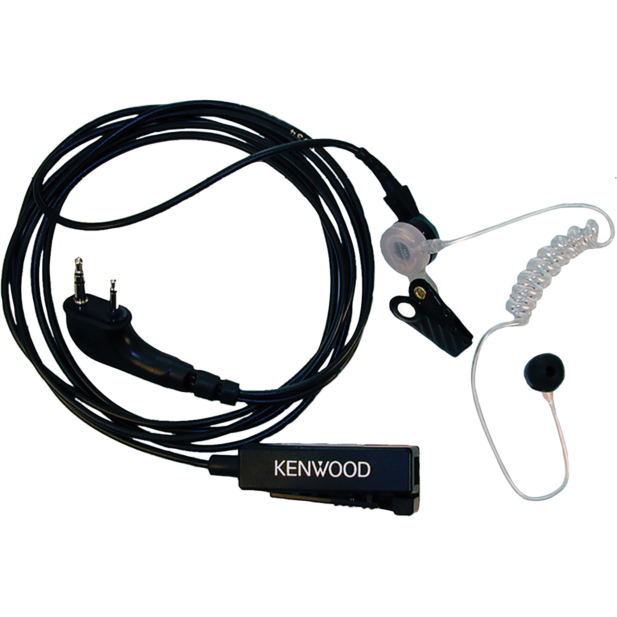 Kenwood 2-Wire Palm Mic with Earphone, Model# KHS-8BL